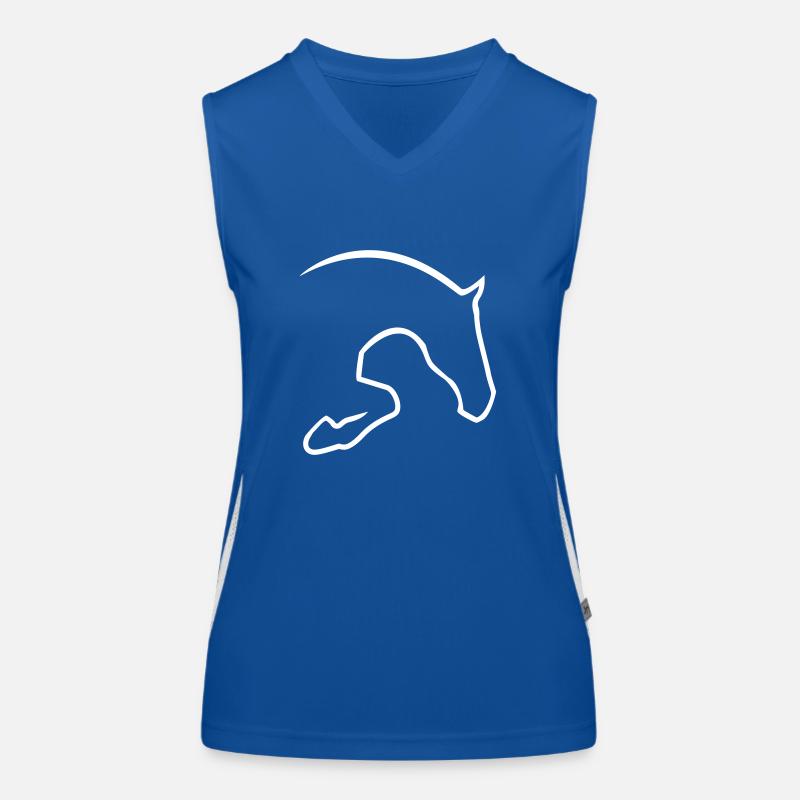 Springpferd Funktionelles Kontrast-Tank Top für Frauen