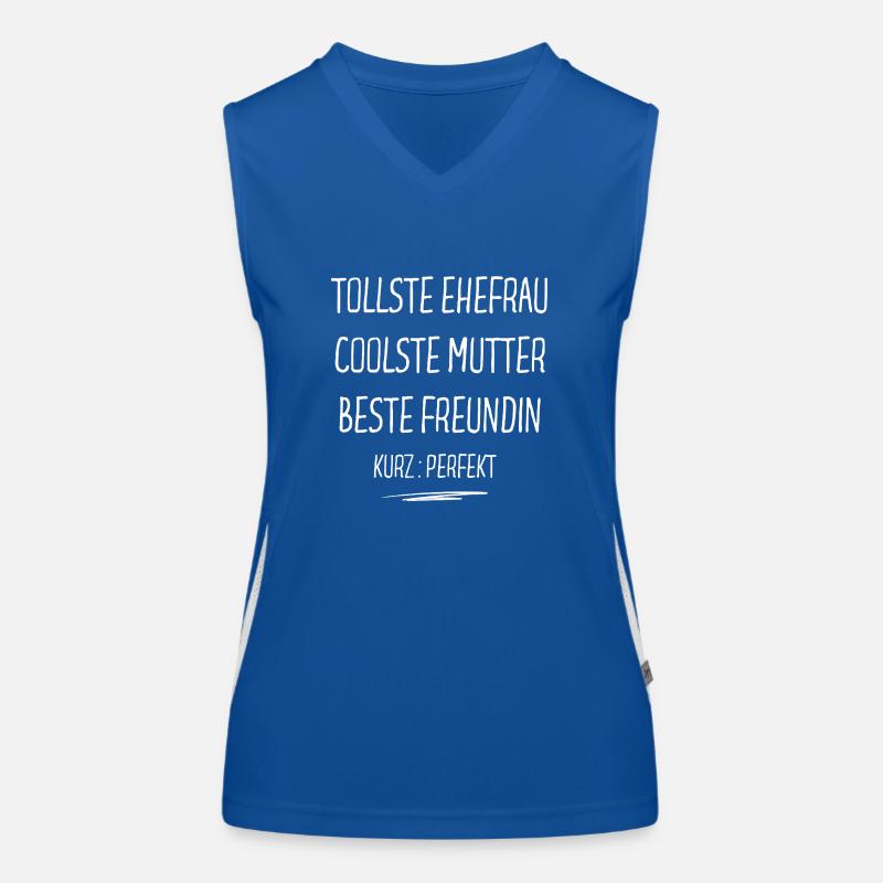 Tollste Ehefrau Coolste Mutter Beste Freundin Funktionelles Kontrast-Tank Top für Frauen