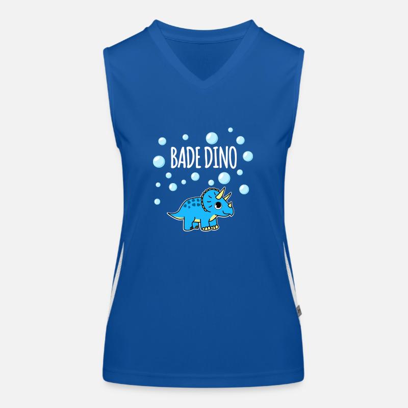 Bath Dino Triceratops Women's Functional Contrast Tank Top