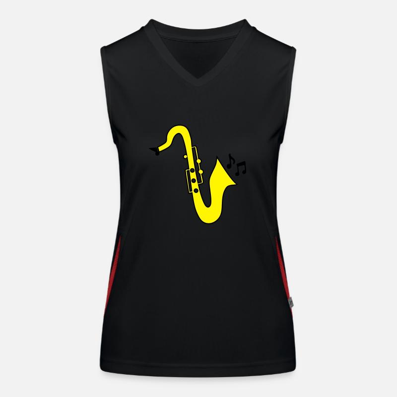 saxophone Women's Functional Contrast Tank Top