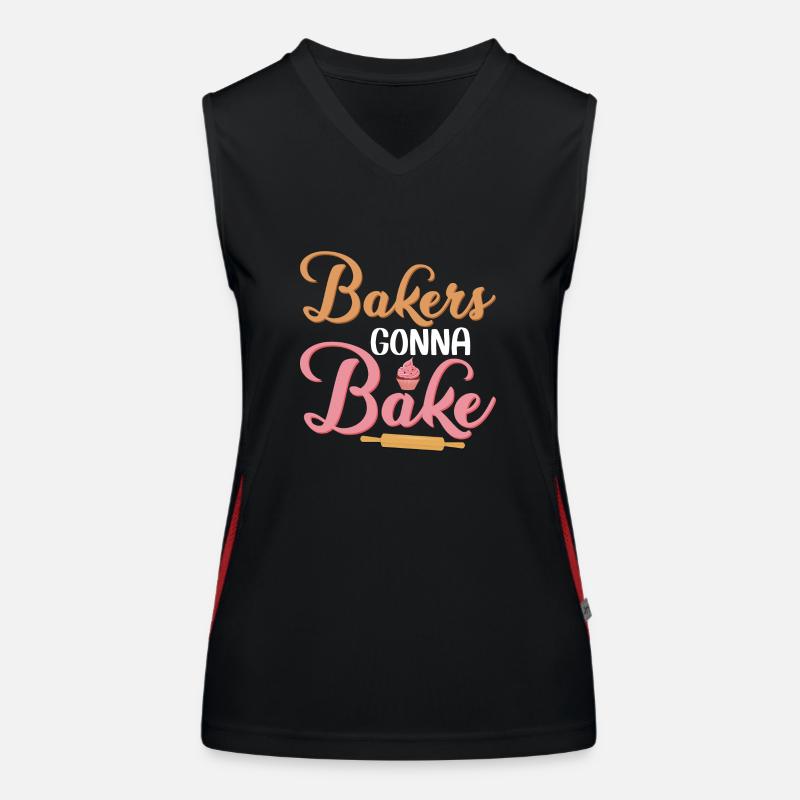 Bakers Gonna Bake Baking Cake Cookie Pastry Funktionelles Kontrast-Tank Top für Frauen