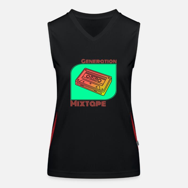 Generation Mixtape Cassette Kidcore Gift Idea Women's Functional Contrast Tank Top