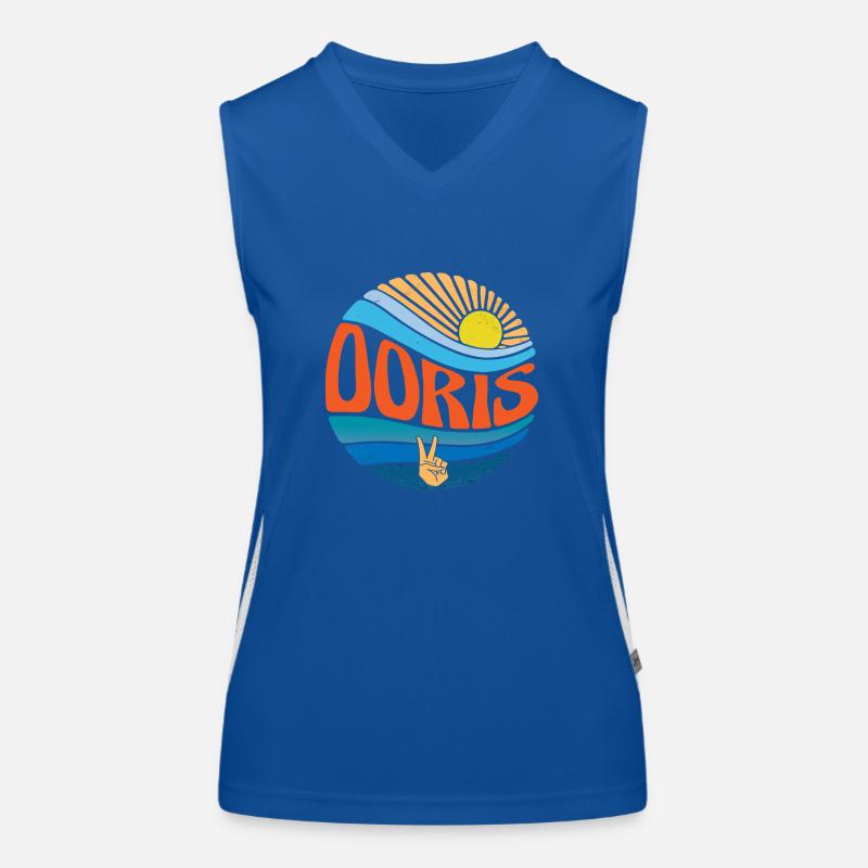 Doris Hemd Vintage Sunset Doris Groovy Tie Dye Funktionelles Kontrast-Tank Top für Frauen