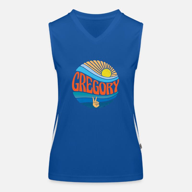 Gregory Hemd Vintage Sunset Gregory Groovy Krawatte Funktionelles Kontrast-Tank Top für Frauen
