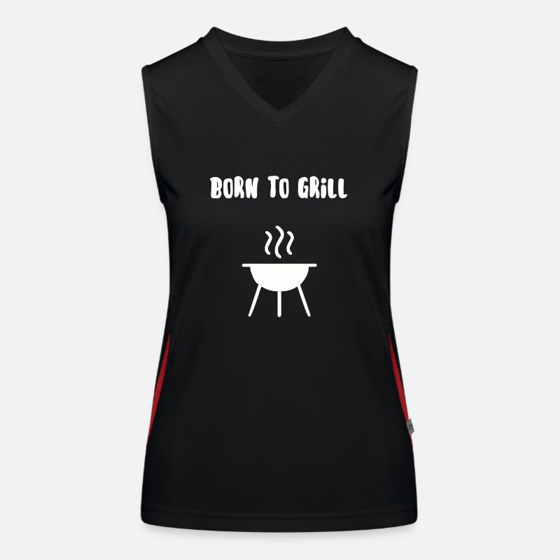 Born to grill Women's Functional Contrast Tank Top