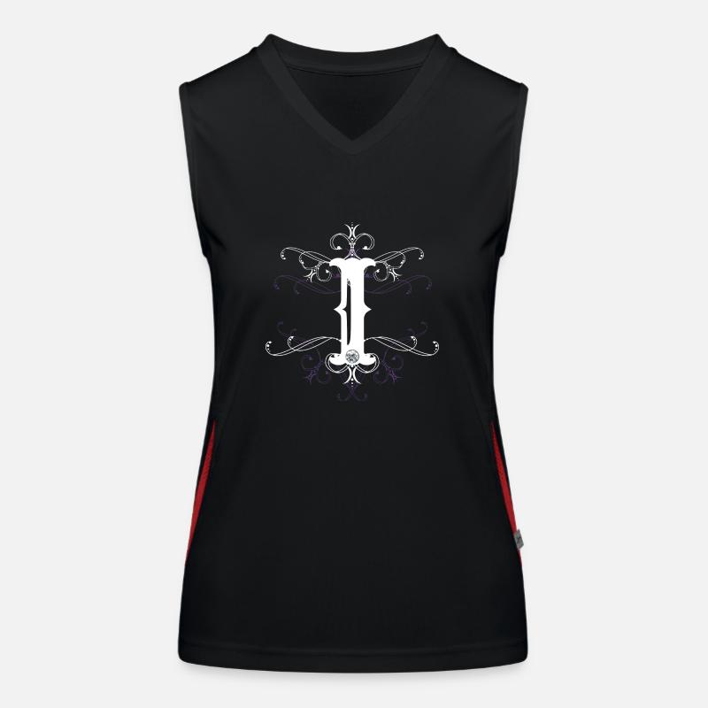 Buchstabe I Buchstabe-i Funktionelles Kontrast-Tank Top für Frauen
