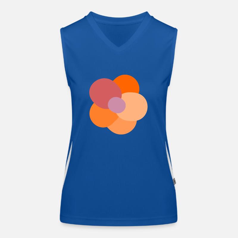 Bunte Blume Funktionelles Kontrast-Tank Top für Frauen