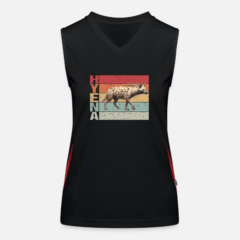 Hyäne Retro style Funktionelles Kontrast-Tank Top für Frauen