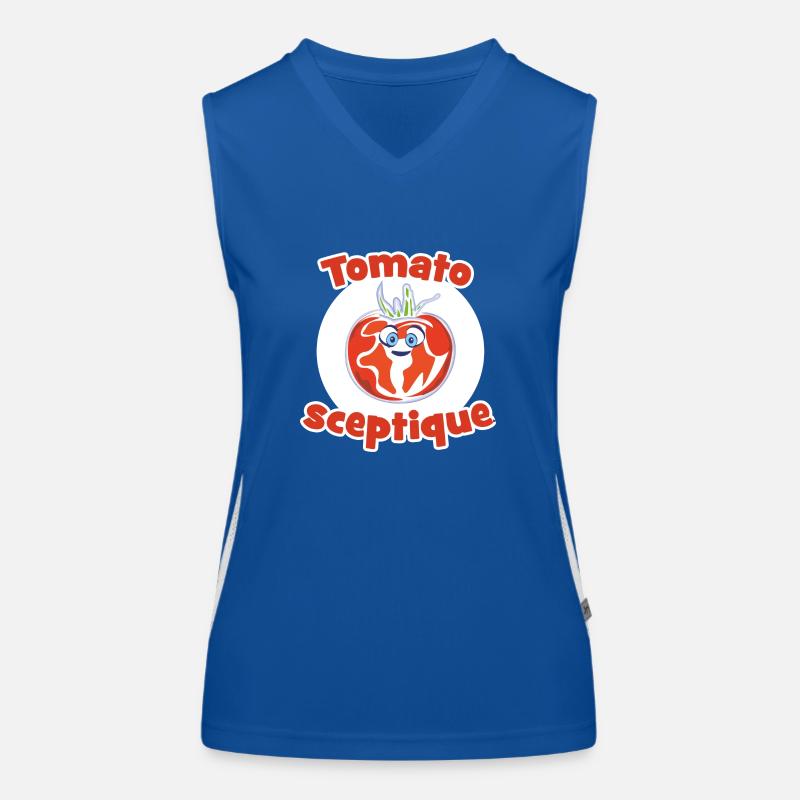 Tomato Skeptical Women's Functional Contrast Tank Top
