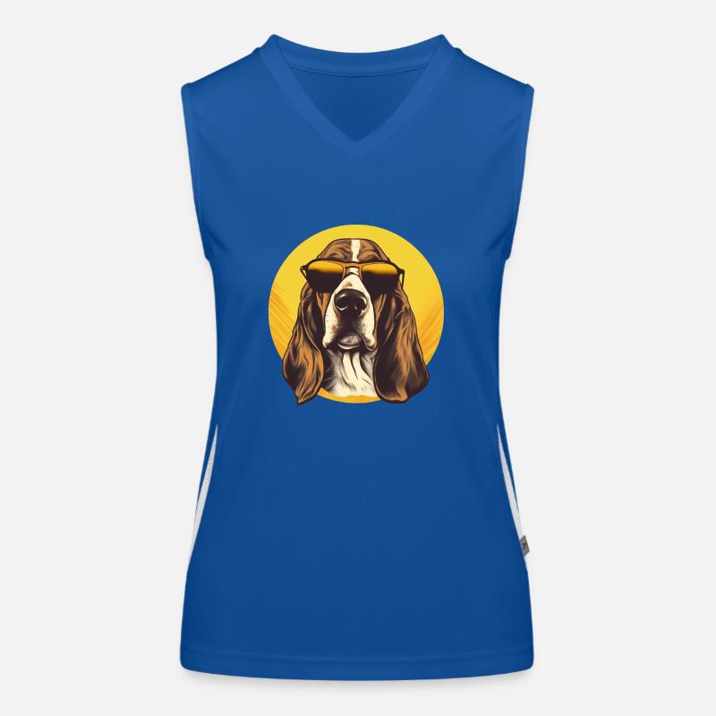 Basset Débardeur respirant contrasté Femme