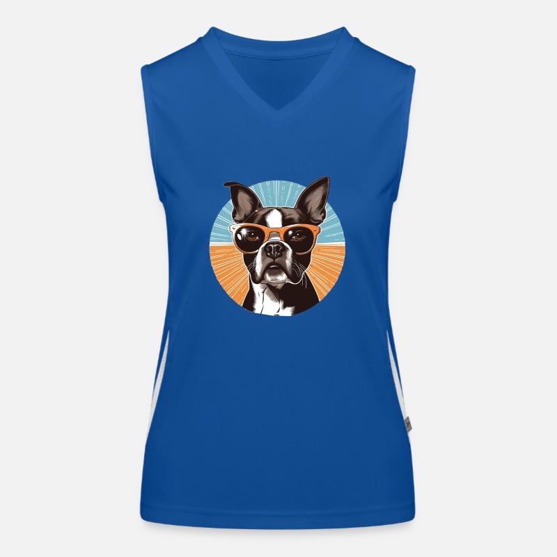 Boston Terrier Débardeur respirant contrasté Femme
