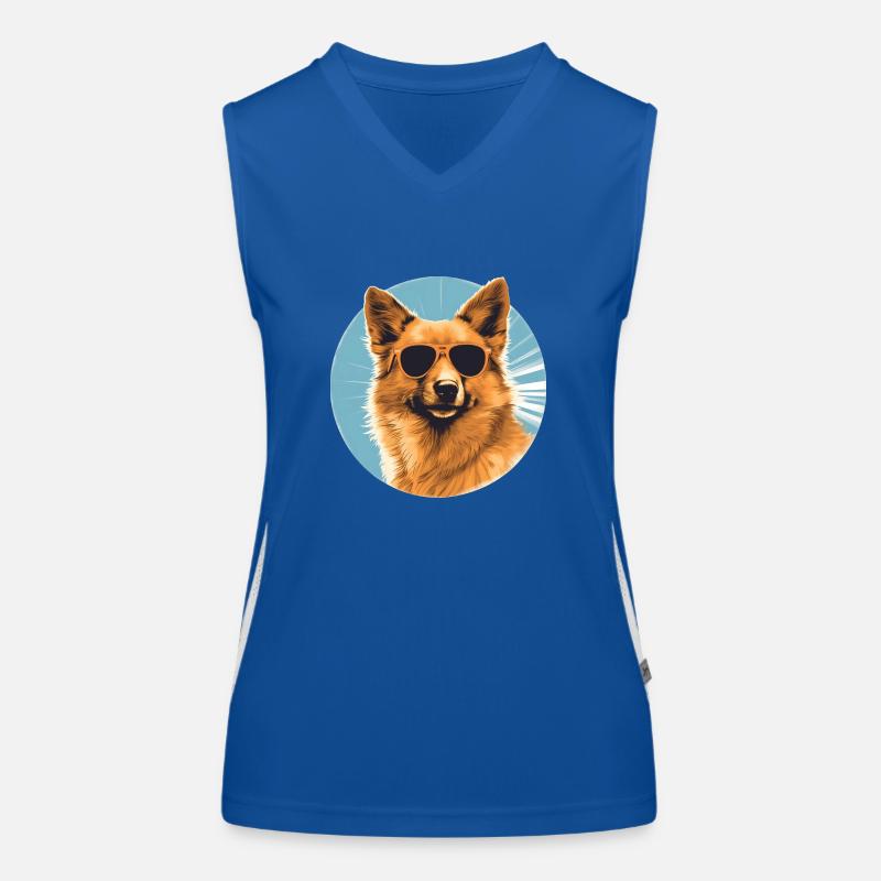 Finnish Spitz Women's Functional Contrast Tank Top