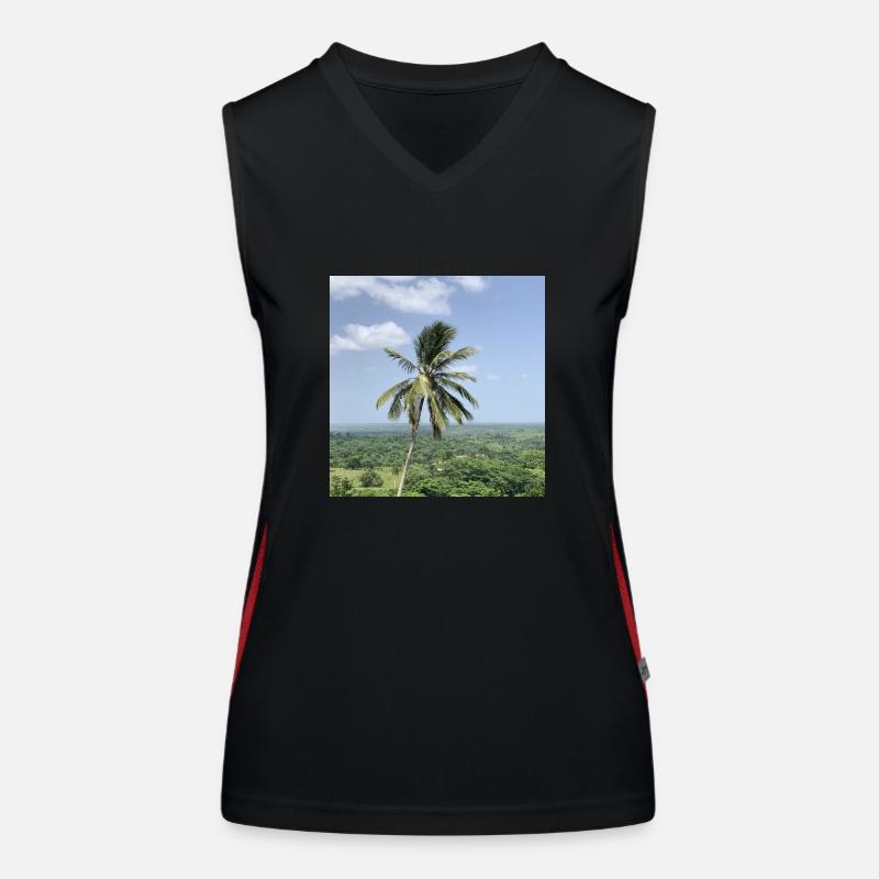 Palm tree Women's Functional Contrast Tank Top