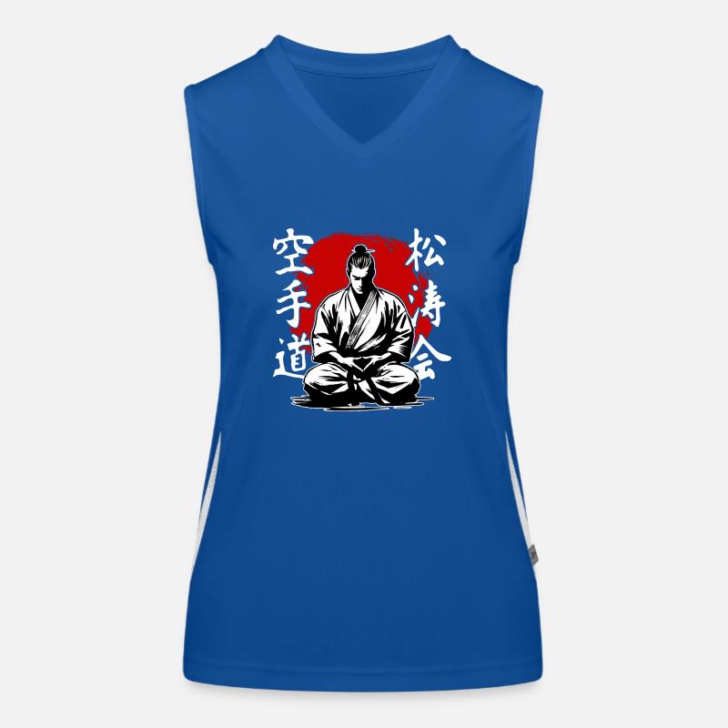 Samurai Shitokai Karate Kimono Kampfkunst Funktionelles Kontrast-Tank Top für Frauen