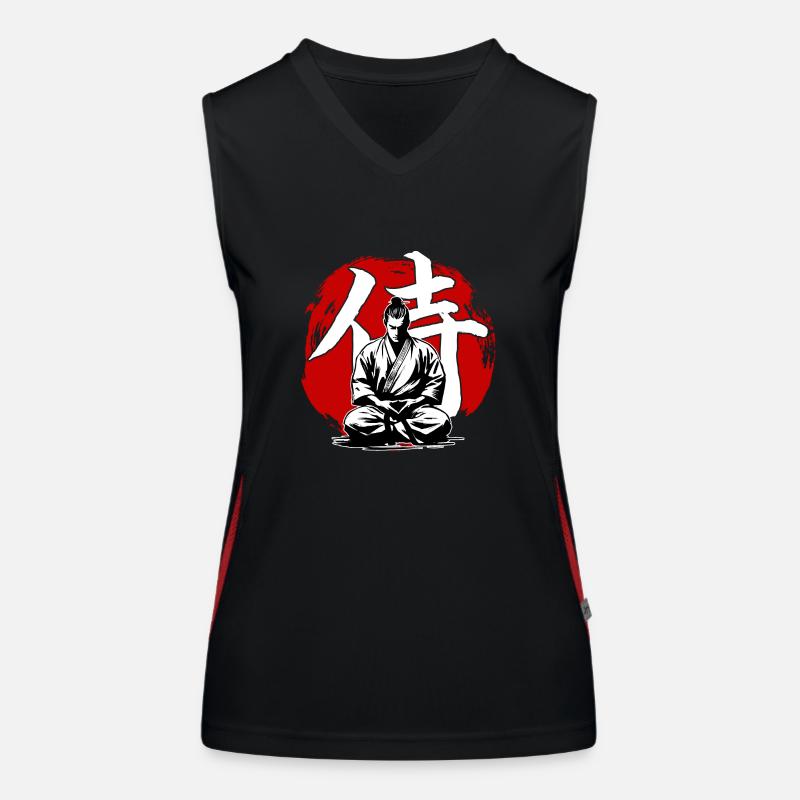 Samurai Ronin Karate Kimono Kampfkunst Funktionelles Kontrast-Tank Top für Frauen