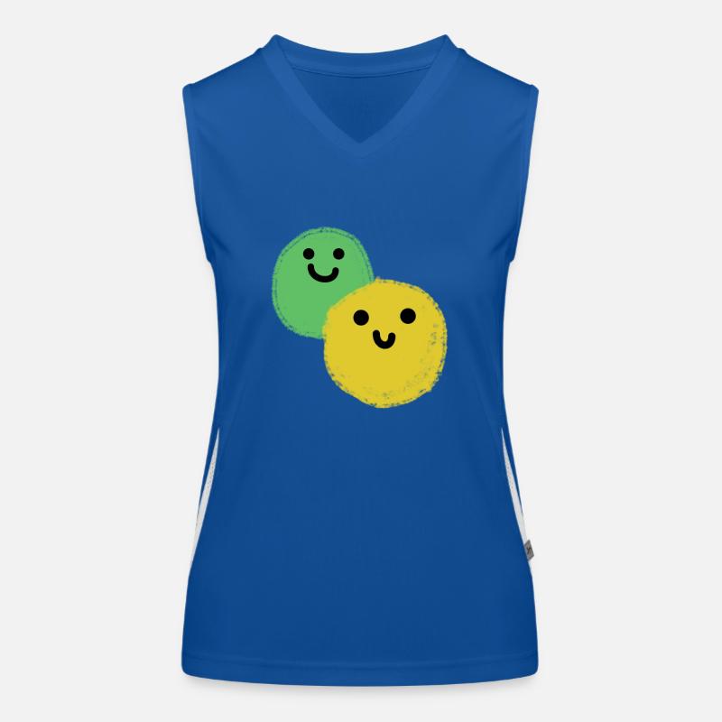 Zwei Bälle Funktionelles Kontrast-Tank Top für Frauen