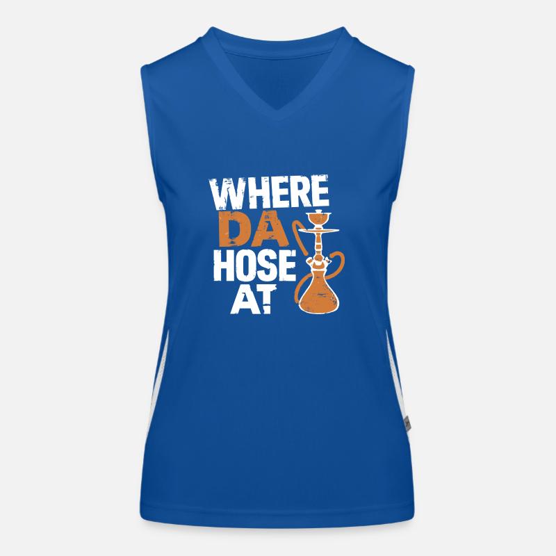 Relaxed hookah design Women's Functional Contrast Tank Top