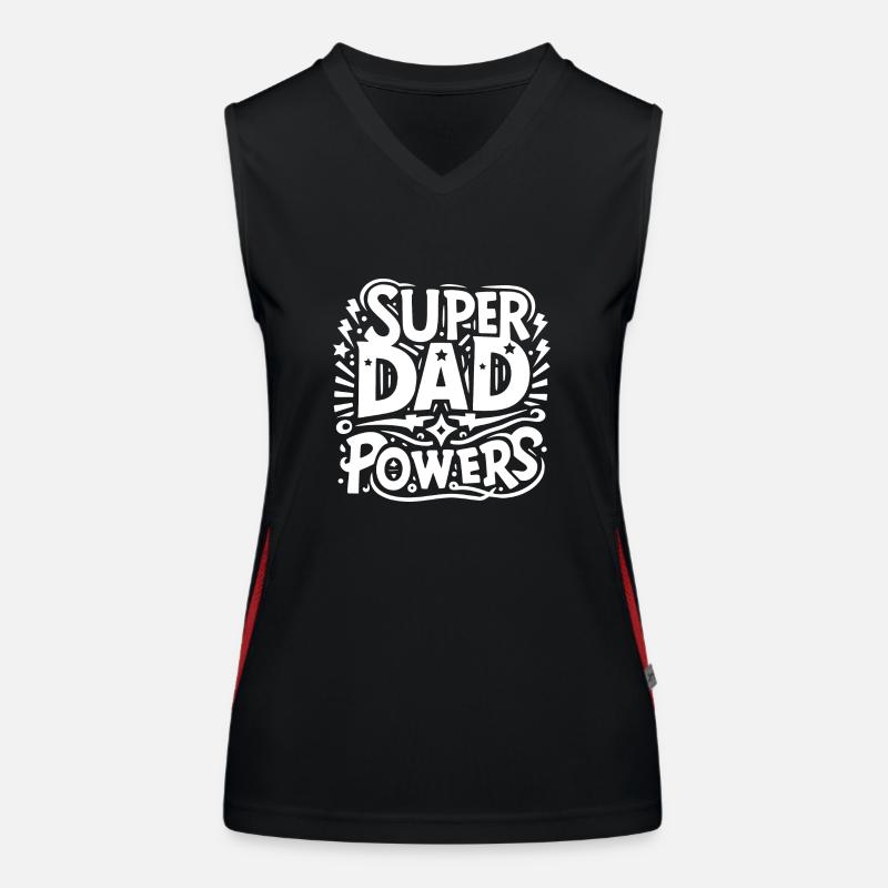 Super Dad Powers Women's Functional Contrast Tank Top