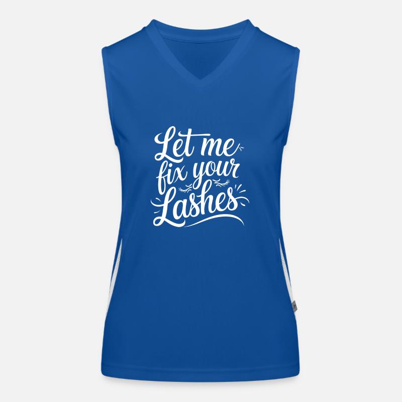 Votre look de cils est mon objectif Débardeur respirant contrasté Femme