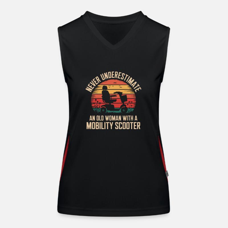 Showing strength in old age Women's Functional Contrast Tank Top