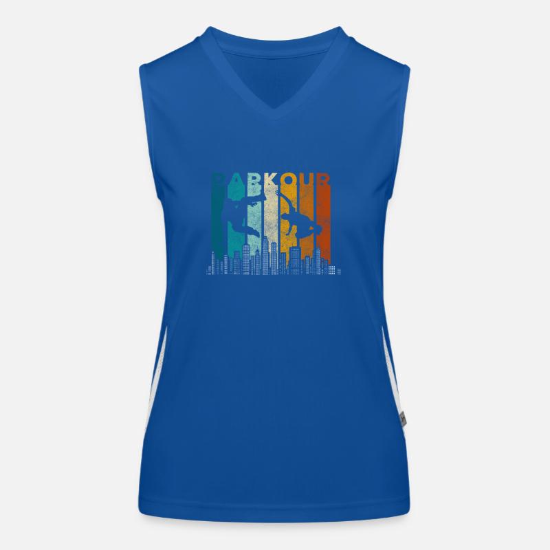 Parkour Running Courage Backflip Débardeur respirant contrasté Femme
