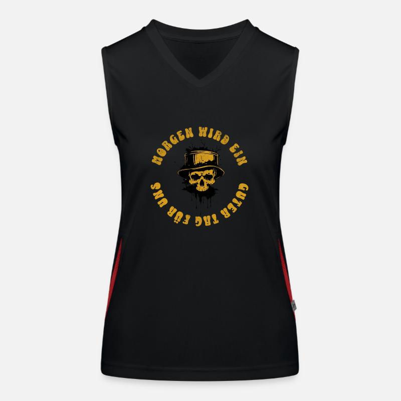 Morgen wird ein guter Tag für uns Funktionelles Kontrast-Tank Top für Frauen