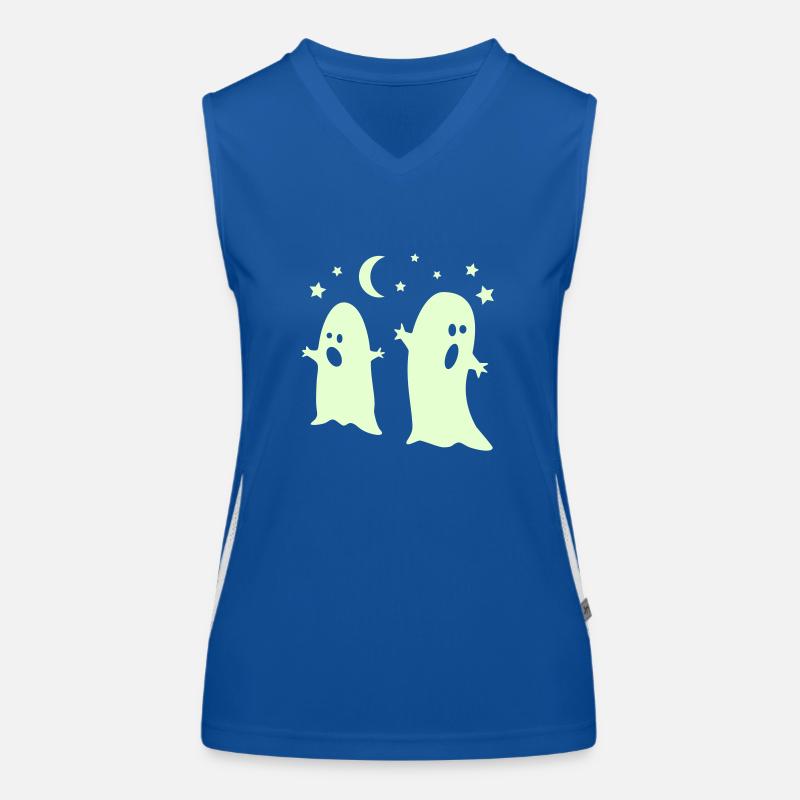 glow in the dark ghosts Funktionelles Kontrast-Tank Top für Frauen