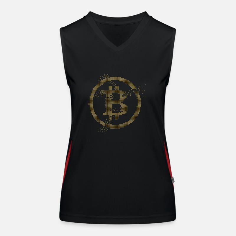 Bitcoin Débardeur respirant contrasté Femme