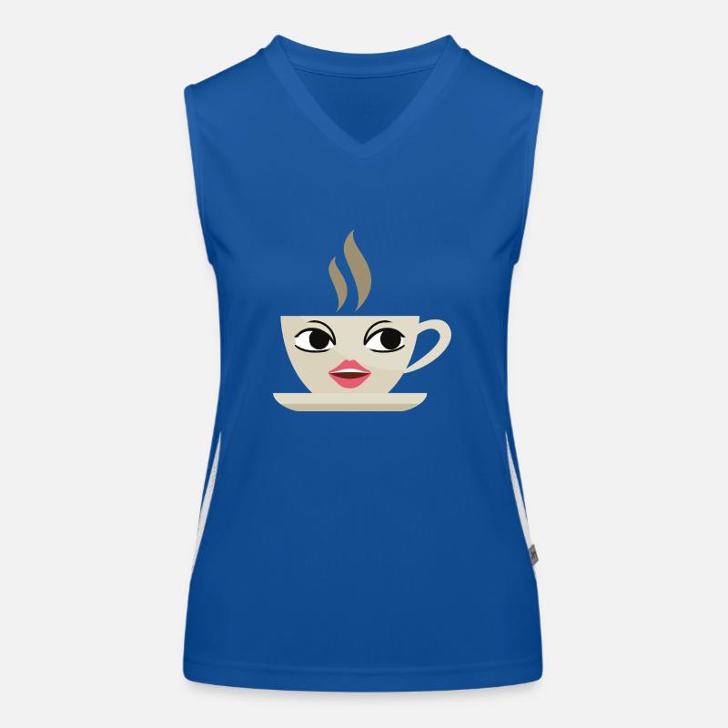 Coffee cup Funktionelles Kontrast-Tank Top für Frauen