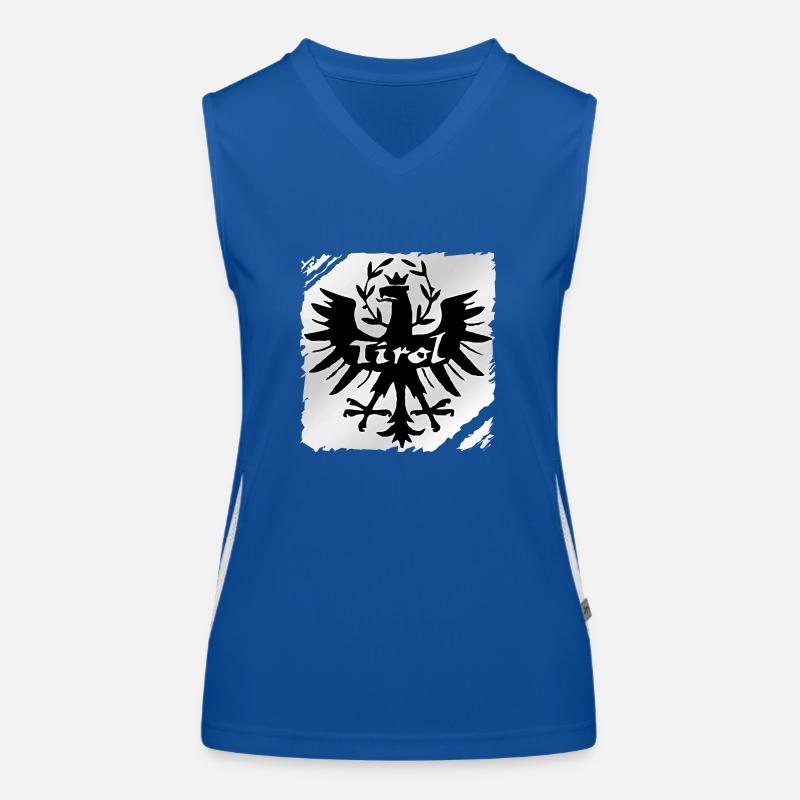Tyrolean eagle loyal to the state of Tyrol, golden eagle Women's Functional Contrast Tank Top