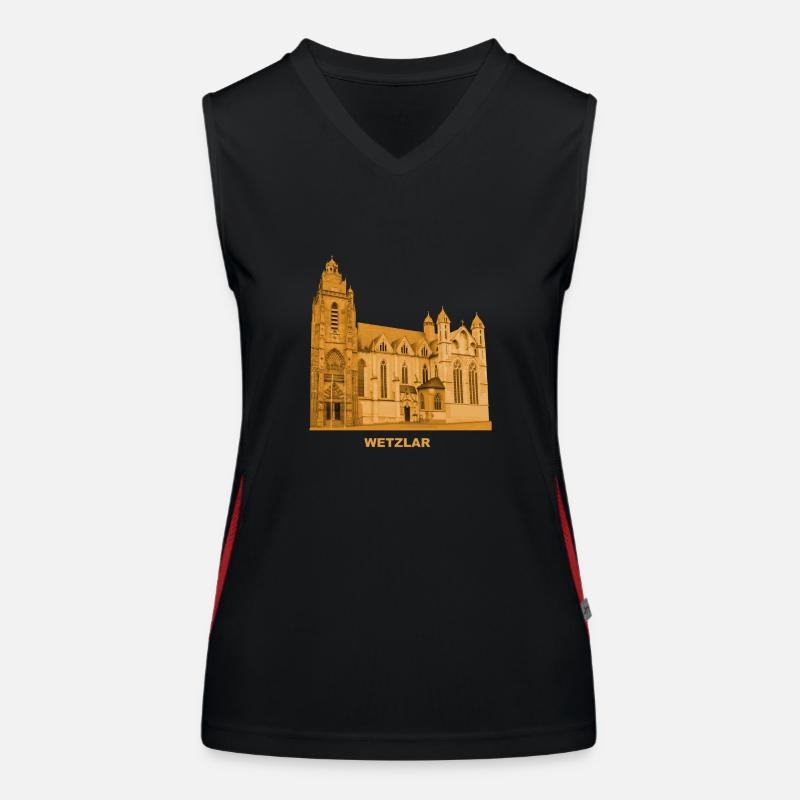 Cathédrale de Wetzlar Hesse Débardeur respirant contrasté Femme