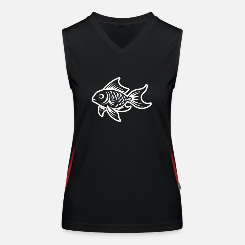 Poisson Débardeur respirant contrasté Femme