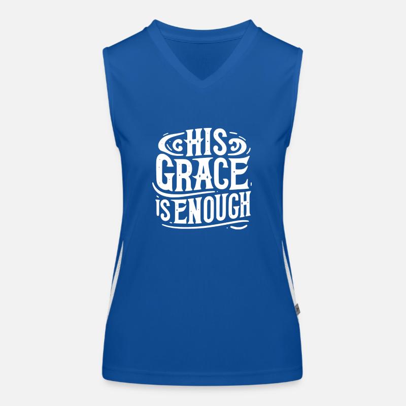 His Grace is Enough Women's Functional Contrast Tank Top