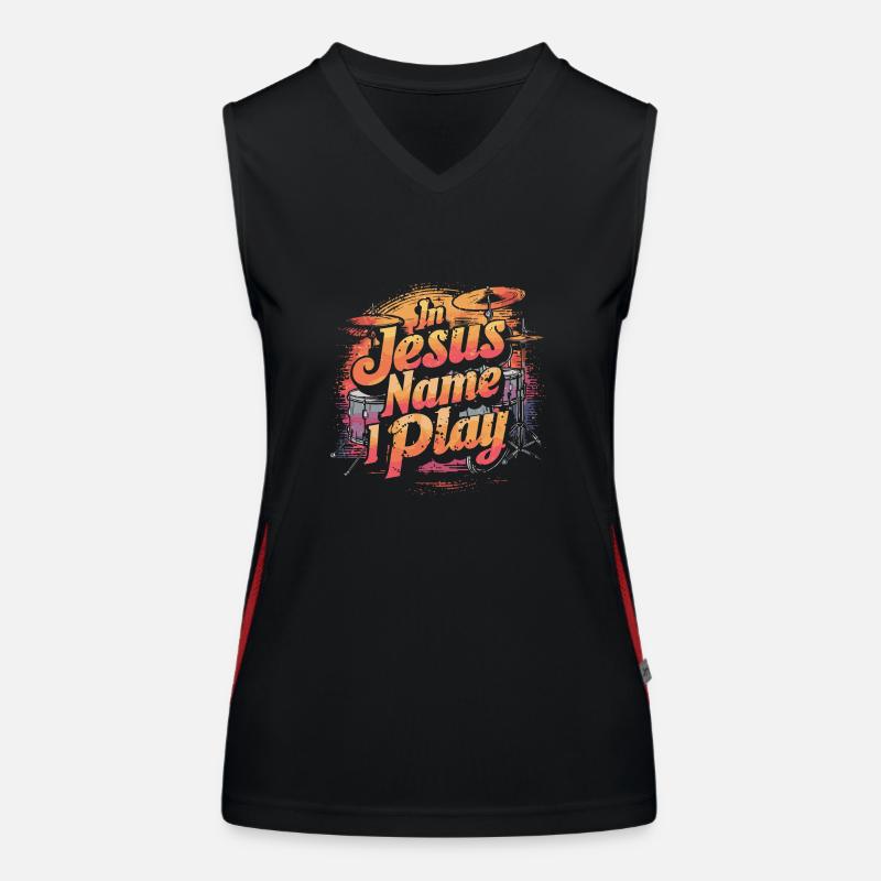 Dynamics in worship Women's Functional Contrast Tank Top
