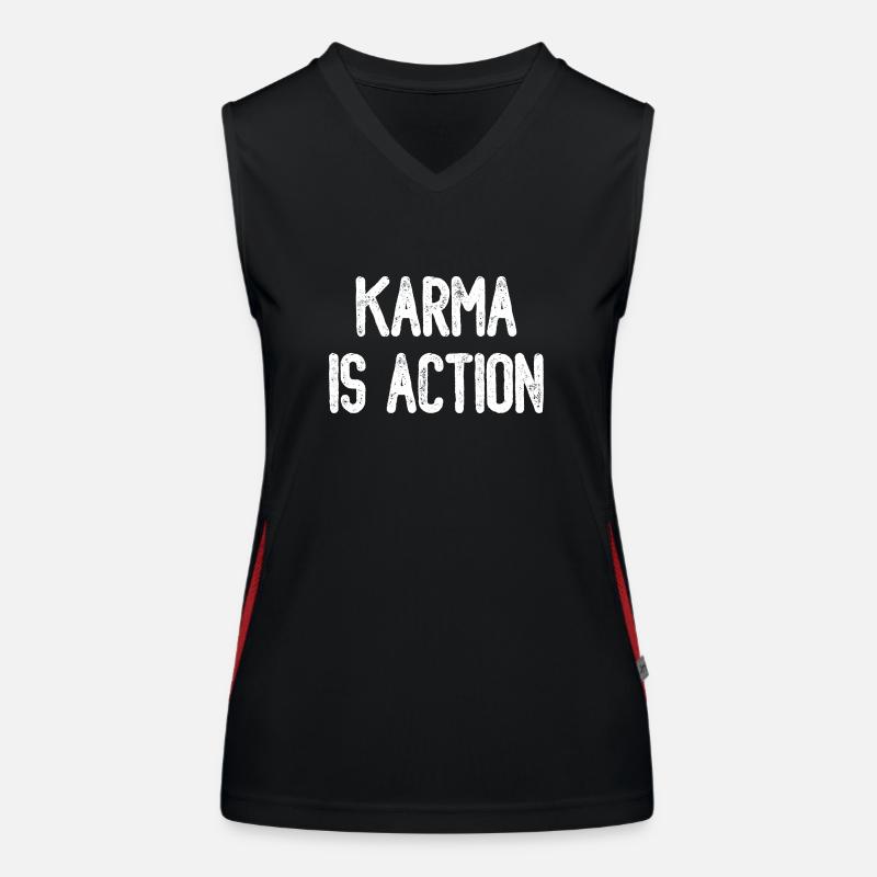 Le karma, c’est l’action Débardeur respirant contrasté Femme