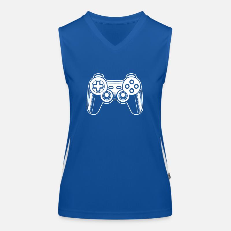 Manette de jeu de jeux vidéo Débardeur respirant contrasté Femme