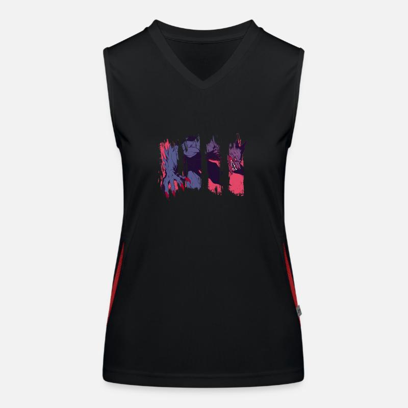 Werewolf on the inside Women's Functional Contrast Tank Top