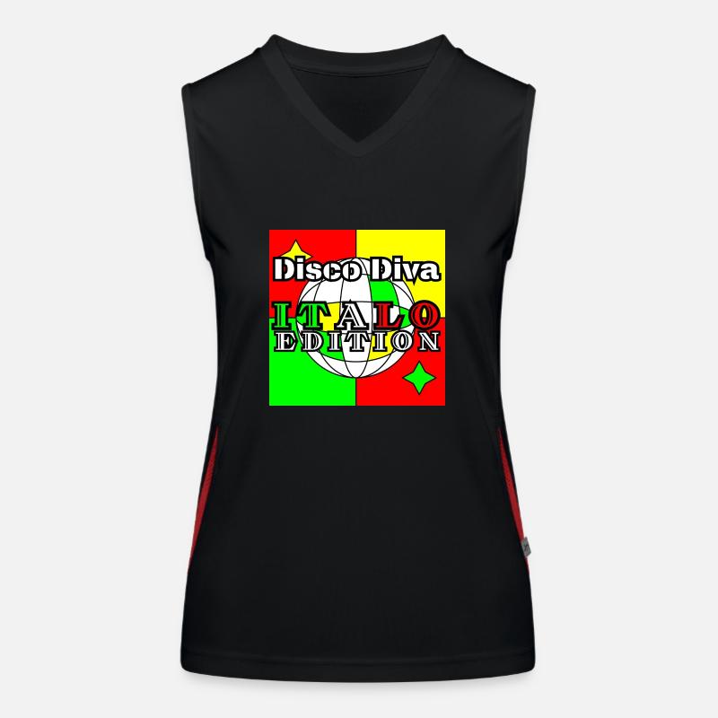 Disco Diva Italo Edition Women's Functional Contrast Tank Top