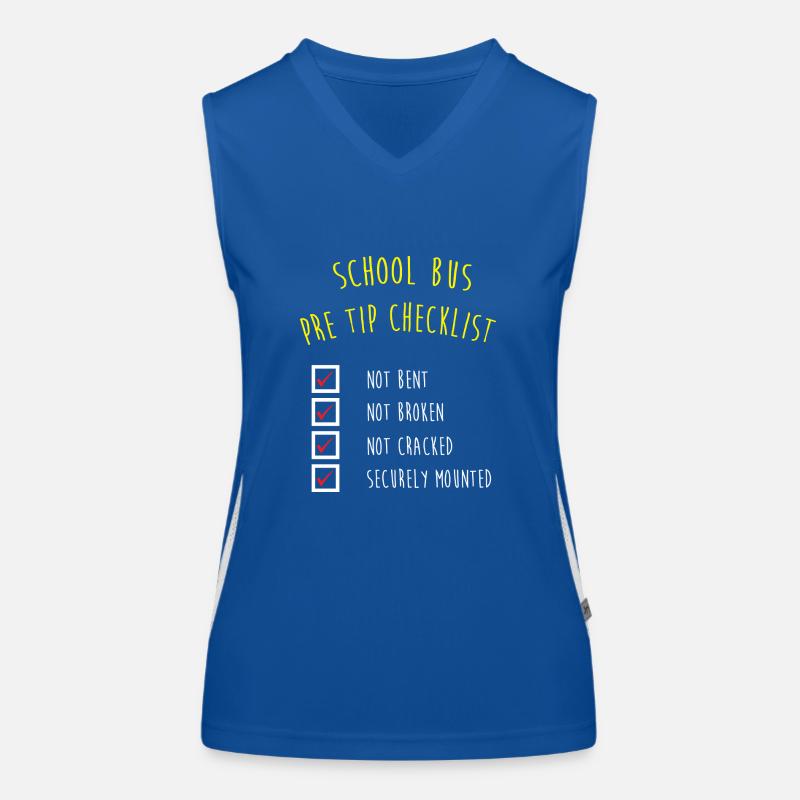School Bus Driver School Bus Women's Functional Contrast Tank Top
