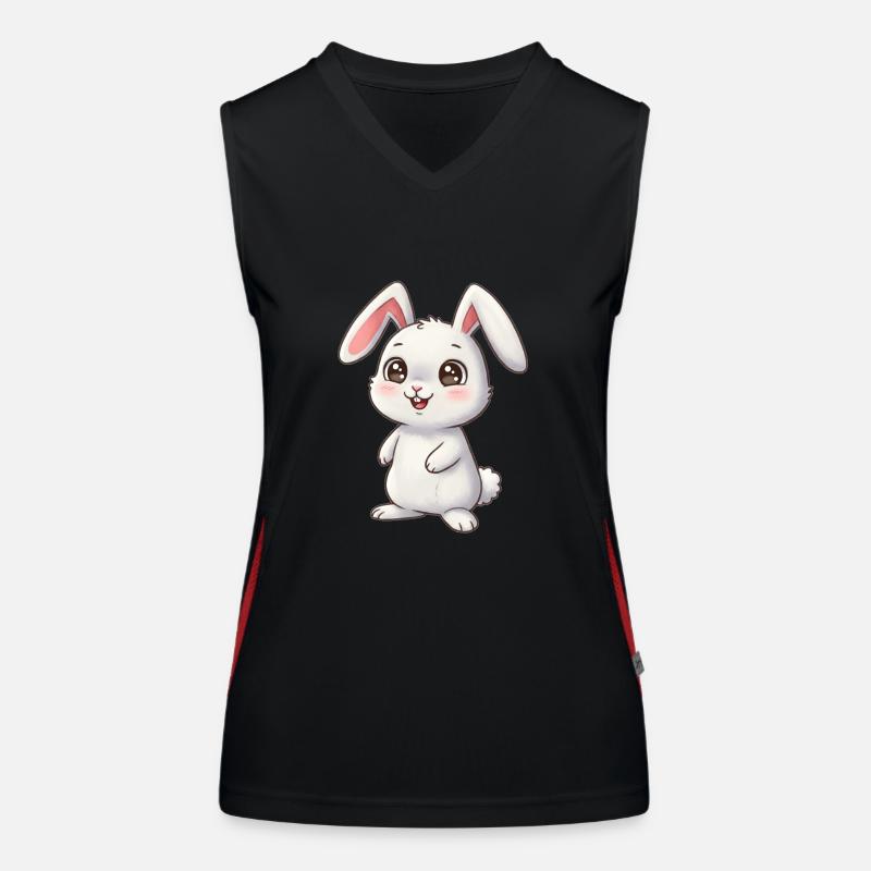 Tier Cartoon Hase Funktionelles Kontrast-Tank Top für Frauen