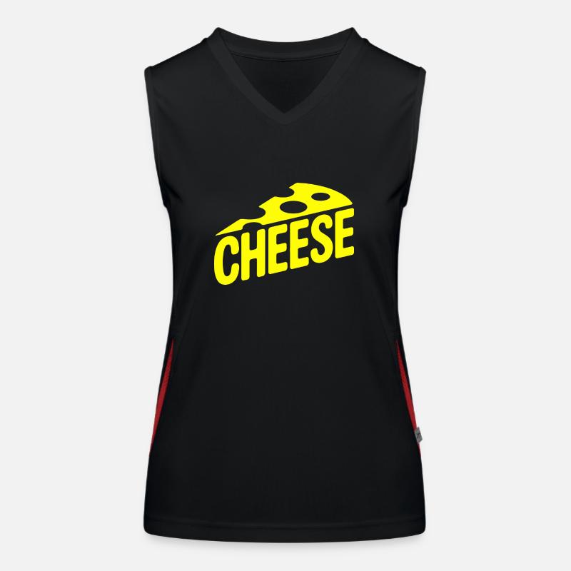 Käse - Cool Dairy Logo Funktionelles Kontrast-Tank Top für Frauen