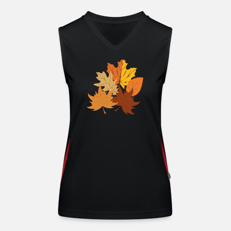 Herbstzeit Funktionelles Kontrast-Tank Top für Frauen
