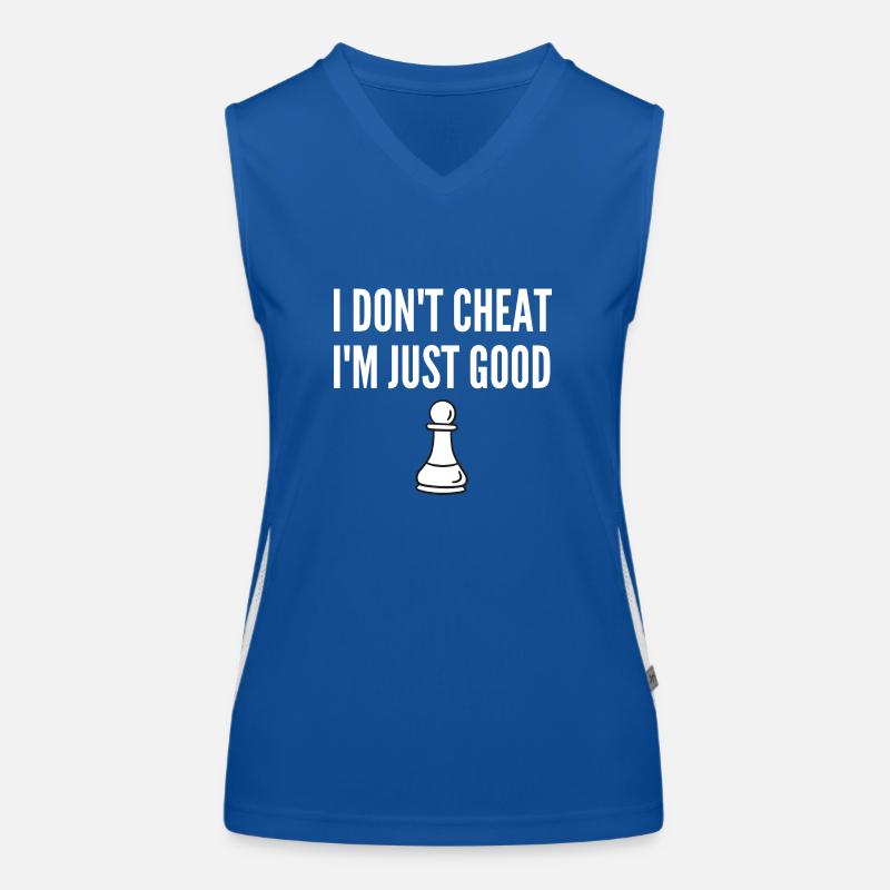 Cheat Cheating Play Chess Game Scandal Scam Women's Functional Contrast Tank Top