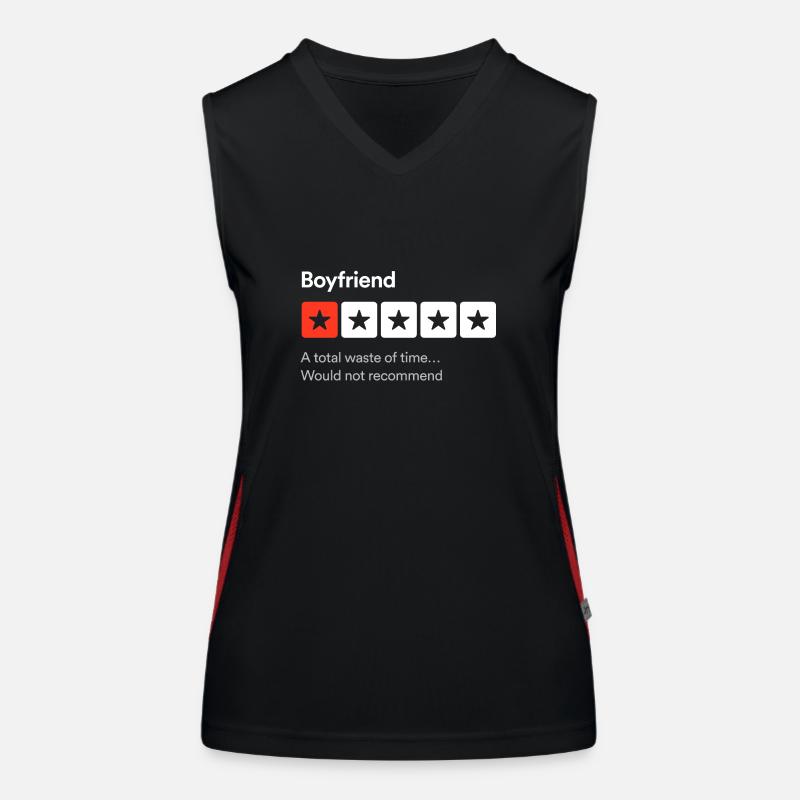 Freund, eine totale Zeitverschwendung... Sarkastisch ein Funktionelles Kontrast-Tank Top für Frauen