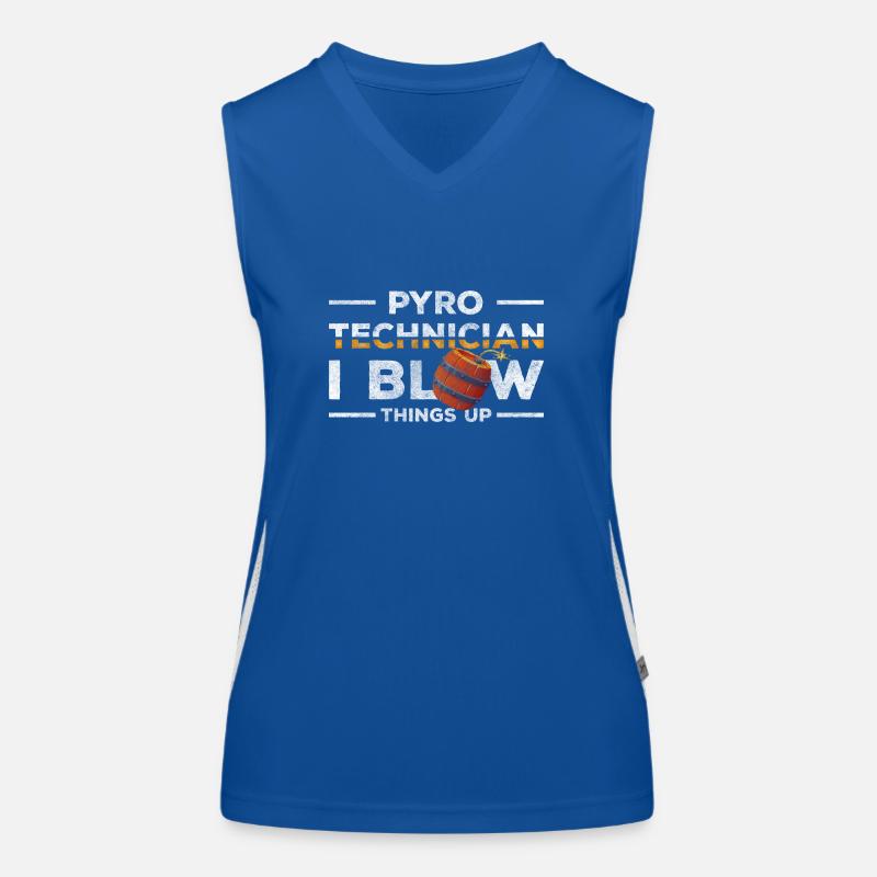 Sécurité de combustion colorée Pyro Débardeur respirant contrasté Femme