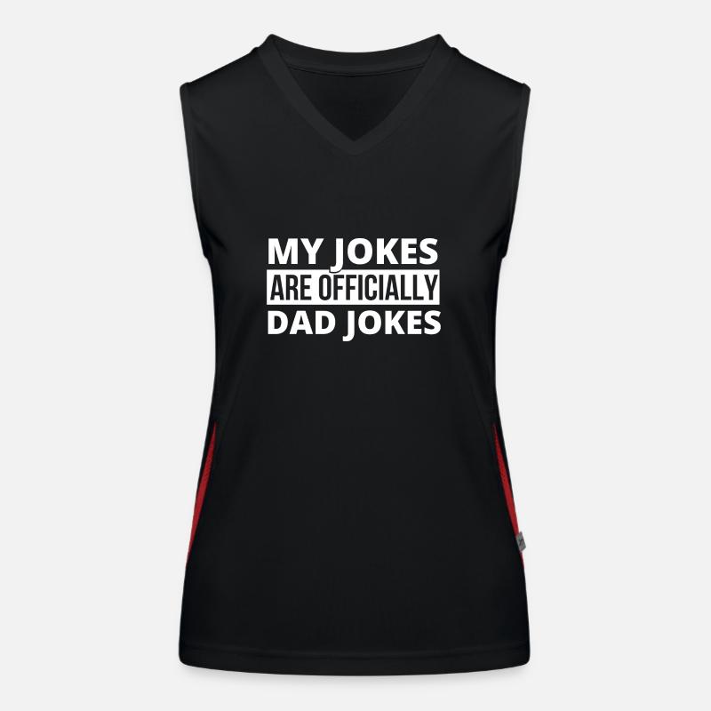 Mes blagues sont des blagues de papa Débardeur respirant contrasté Femme