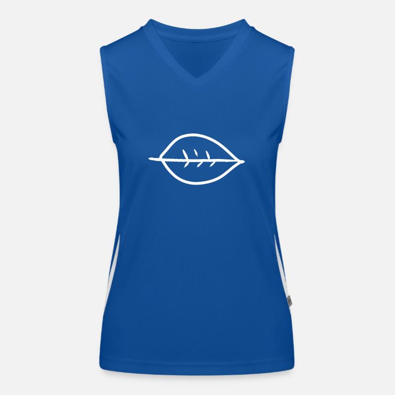 blatt form natur Funktionelles Kontrast-Tank Top für Frauen