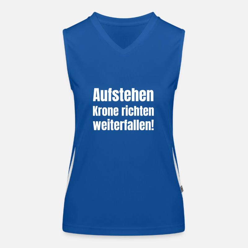 Get up, straighten the crown, continue to fall Women's Functional Contrast Tank Top