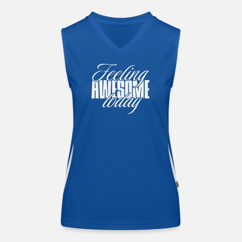 Feeling awesome today Funktionelles Kontrast-Tank Top für Frauen
