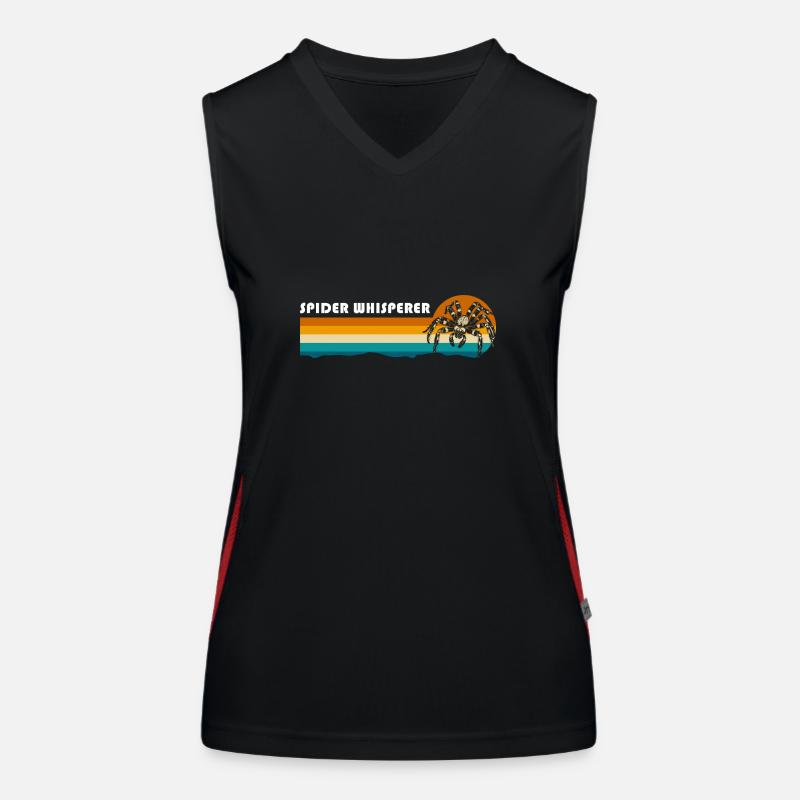 Spinne Netz Biss Funktionelles Kontrast-Tank Top für Frauen